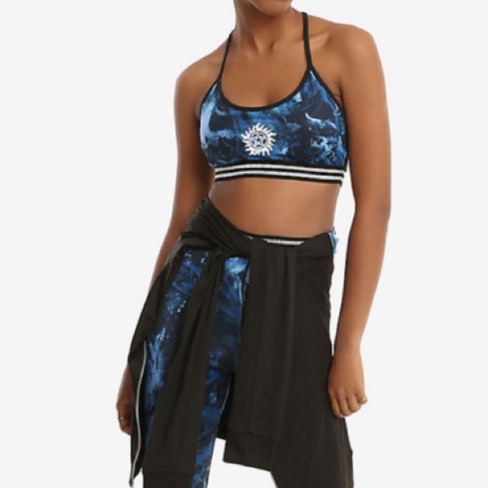 Supernatural‎ Marble Print Low-Impact Sports Bra Hot Topic Winchester